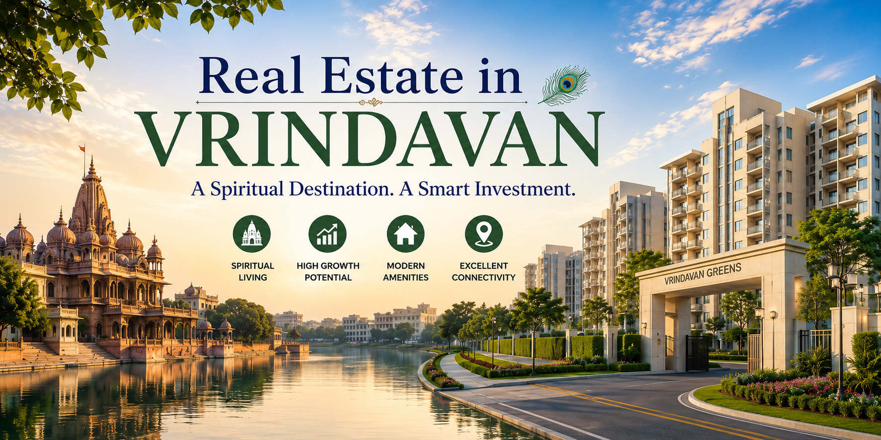 Real Estate in Vrindavan: A Spiritual Destination Turning Into a Smart Investment Hub